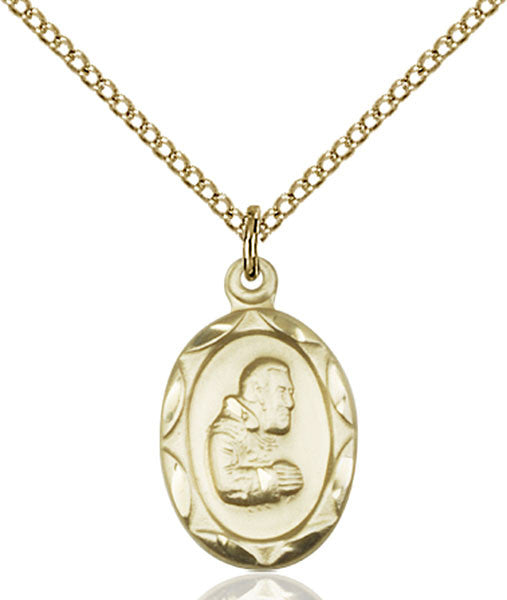 Gold Filled St. Pio of Pietrelcina Pendant