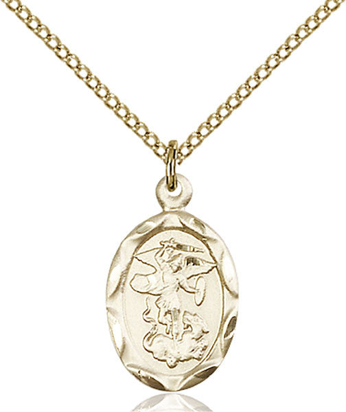 Gold Filled St. Michael the Archangel Pendant