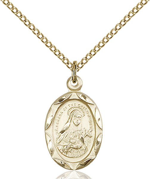 Gold Filled St. Theresa Pendant