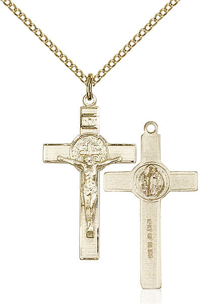 Gold Filled St. Benedict Crucifix Pendant