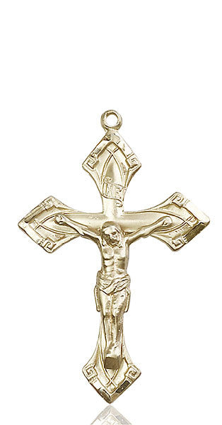 14kt Gold Crucifix Medal