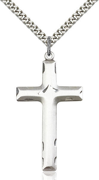 Colgante de cruz de plata esterlina