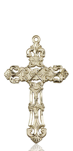 14kt Gold Cross Medal