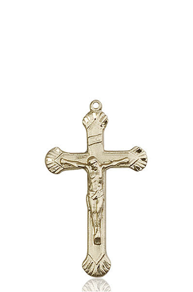 14kt Gold Crucifix Medal