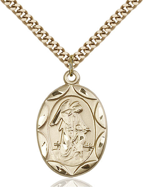 Gold Filled Guardian Angel Pendant