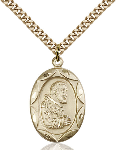 Gold Filled St. Pio of Pietrelcina Pendant