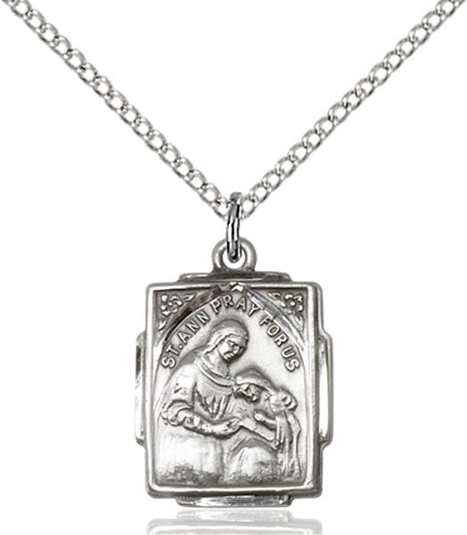 Sterling Silver St. Ann Pendant