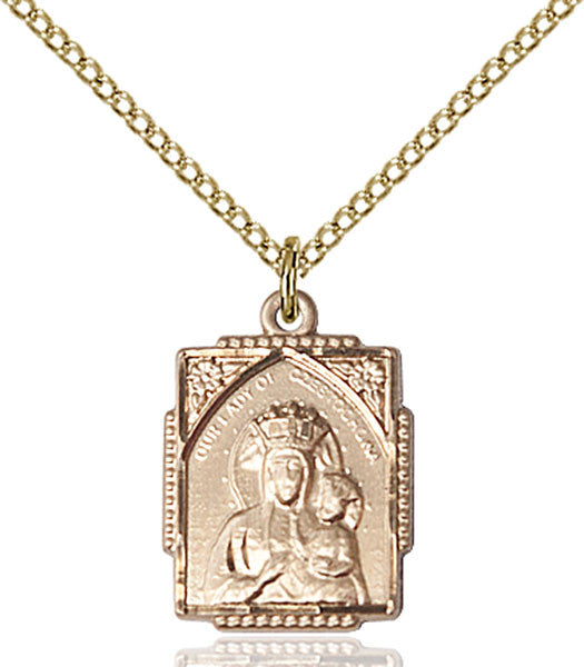 Gold Filled O/L of Czestochowa Pendant