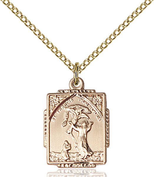 Gold Filled St. Francis of Assisi Pendant