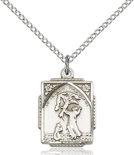 Sterling Silver St. Francis of Assisi Pendant