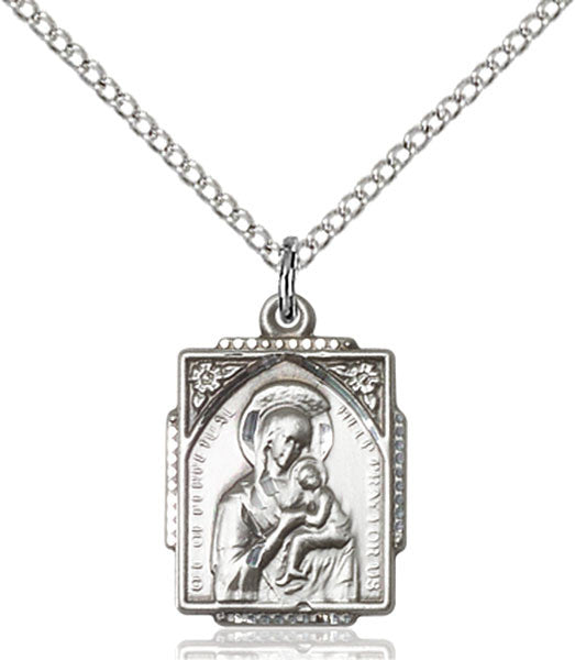 Sterling Silver O/L of Perpetual Help Pendant