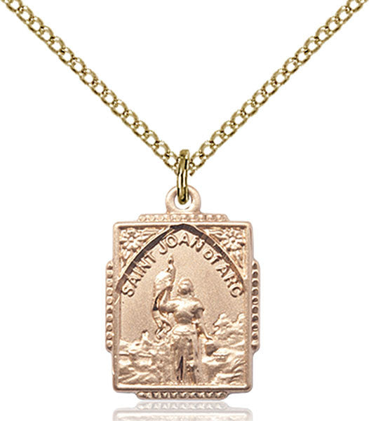 Gold Filled St. Joan of Arc Pendant