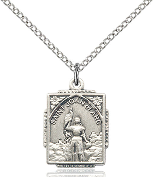 Sterling Silver St. Joan of Arc Pendant