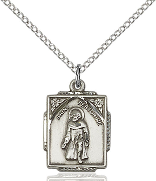 Sterling Silver St. Peregrine Pendant