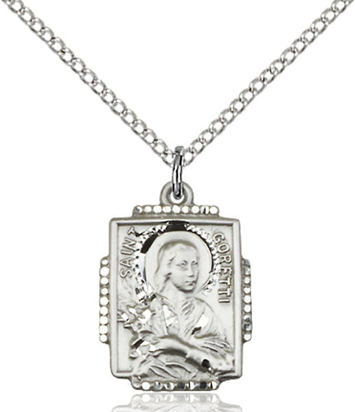 Sterling Silver St. Maria Goretti Pendant