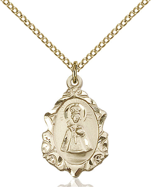 Gold Filled Infant of Prague Pendant