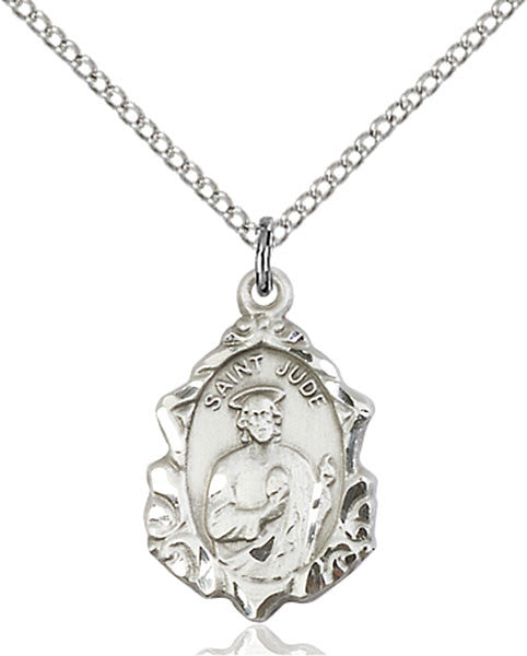 Sterling Silver St. Jude Pendant