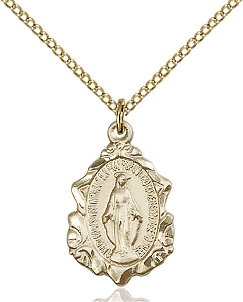 Gold Filled Miraculous Pendant