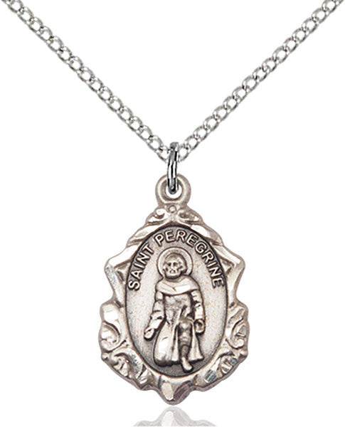 Sterling Silver St. Peregrine Pendant