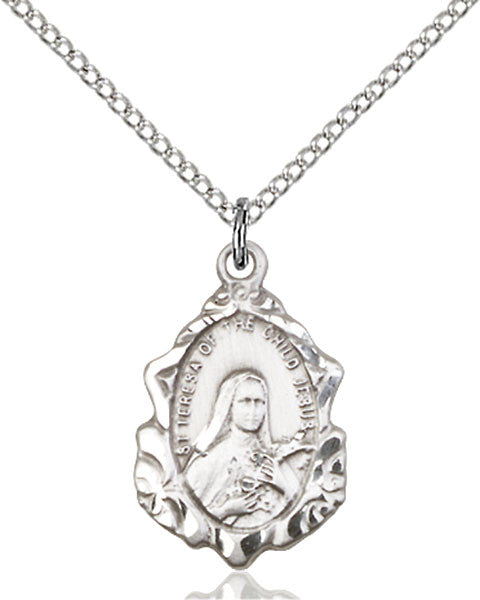 Sterling Silver St. Theresa Pendant