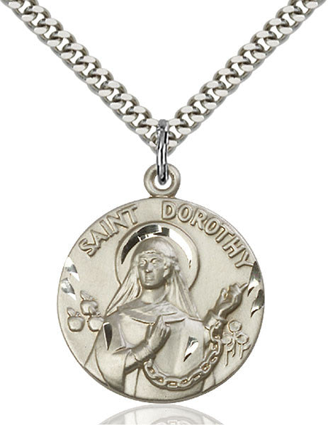 Sterling Silver St. Dorothy Pendant