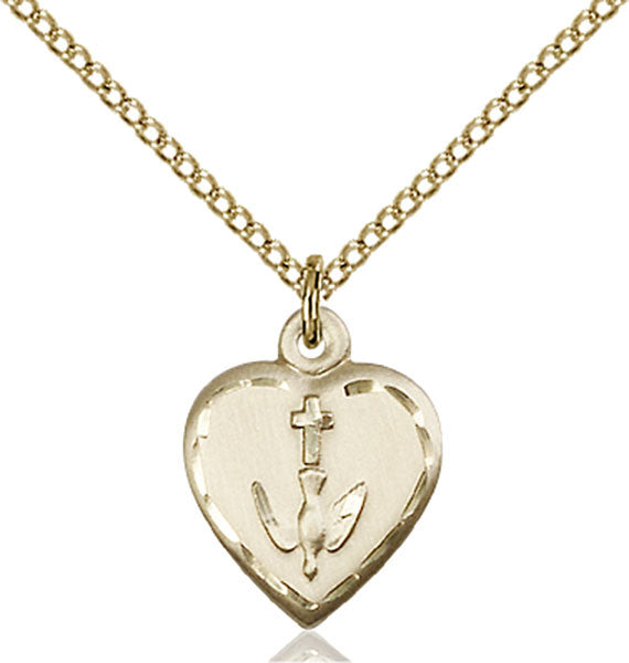 Gold Filled Heart / Communion Pendant