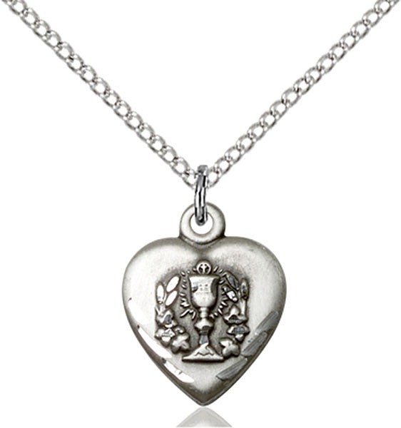 Sterling Silver Heart / Communion Pendant