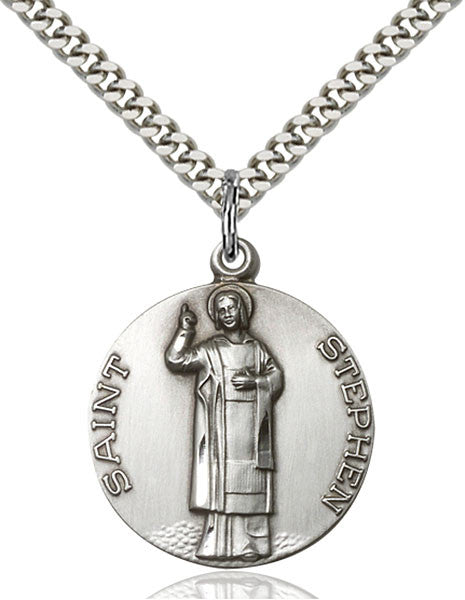 Sterling Silver St. Stephen Pendant