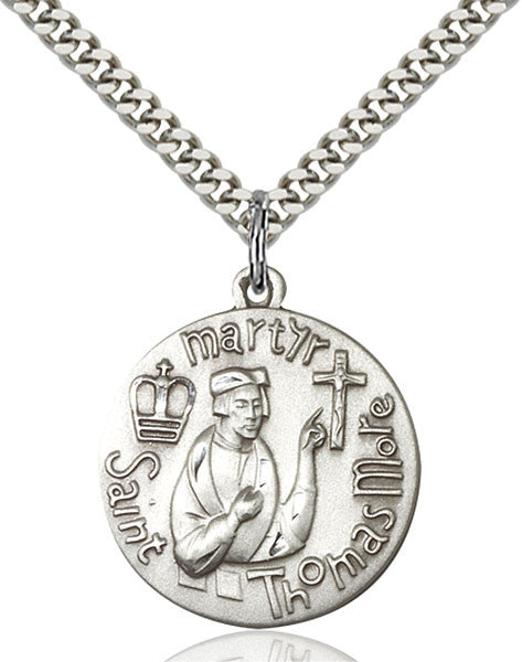 Sterling Silver St. Thomas More Pendant