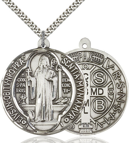 Sterling Silver St. Benedict Pendant