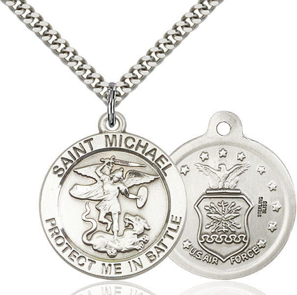 Sterling Silver St. Michael the Archangel Pendant