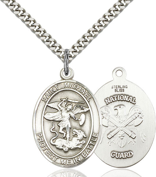 Sterling Silver St. Michael the Archangel Pendant