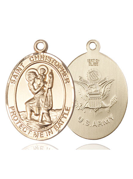 14kt Gold St. Christopher Medal