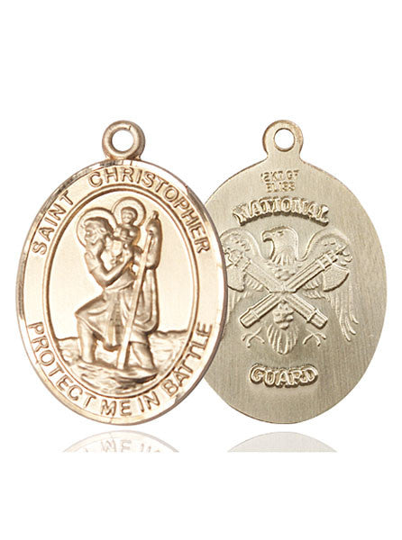 14kt Gold St. Christopher Medal