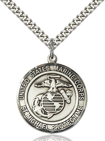 Plata esterlina MARINES/ST. Colgante MICHAEL