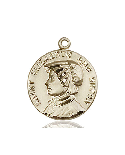 Medalla de oro de 14 quilates de Santa Isabel Ana Seton