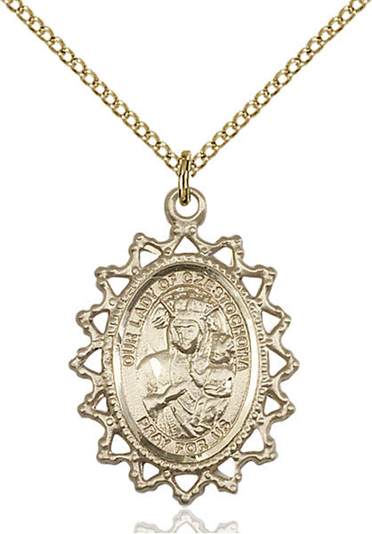 Gold Filled O/L of Czestochowa Pendant