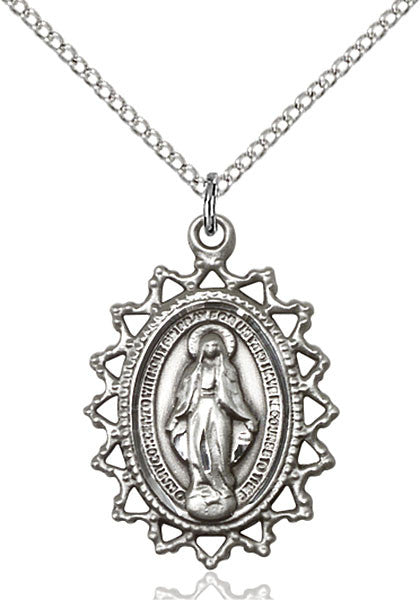 Sterling Silver Miraculous Pendant