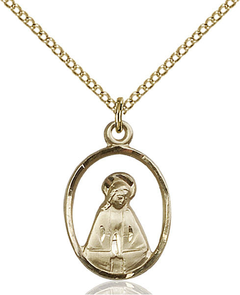 Gold Filled Madonna Pendant