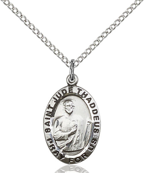 Sterling Silver St. Jude Pendant