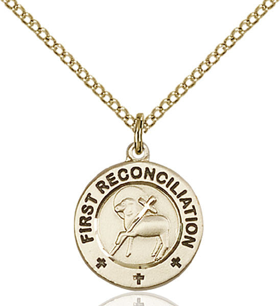 Gold Filled First Reconciliation / Penance Pendant