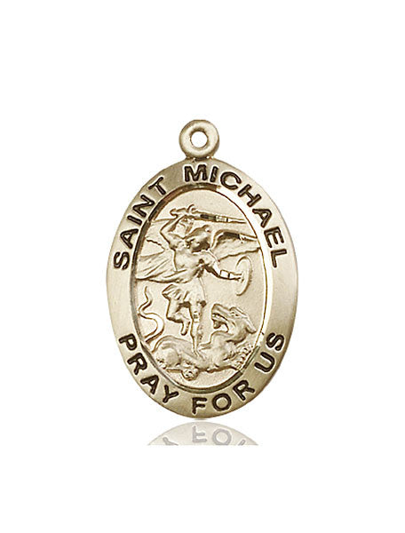 14kt Gold St. Michael the Archangel Medal