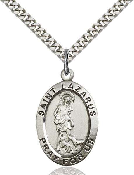 Sterling Silver St. Lazarus Pendant