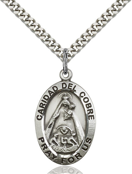 Sterling Silver Caridad Del Cobre Pendant