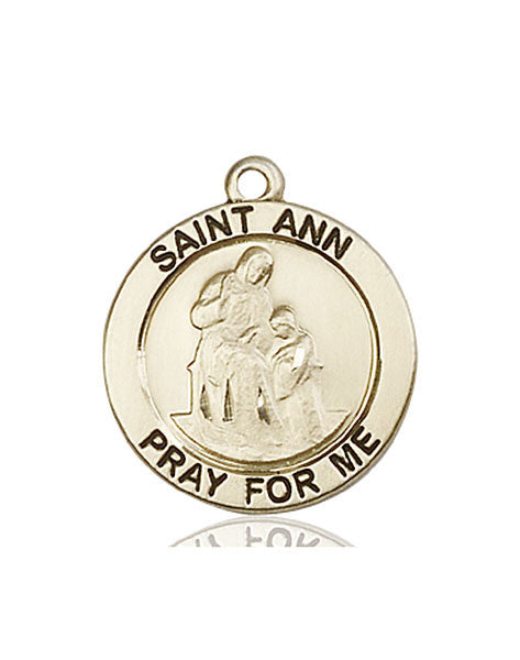 14kt Gold St. Ann Medal