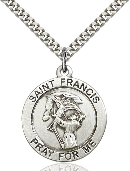 Sterling Silver St. Francis Pendant