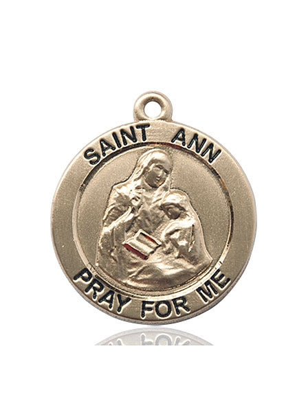 14kt Gold St. Ann Medal