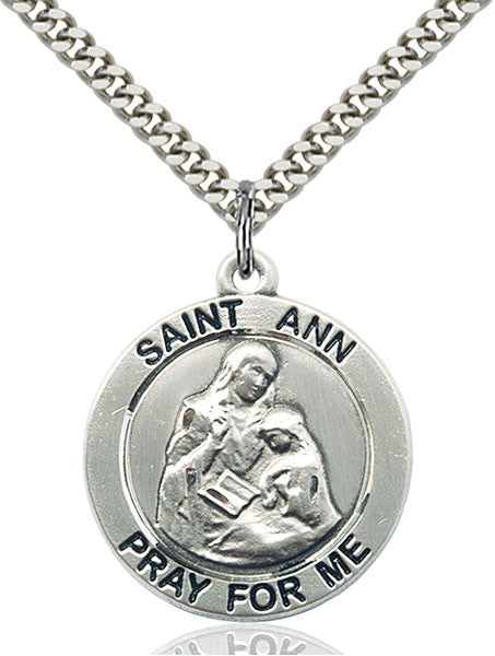 Sterling Silver St. Ann Pendant