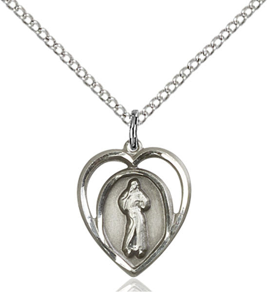 Sterling Silver Divine Mercy Pendant