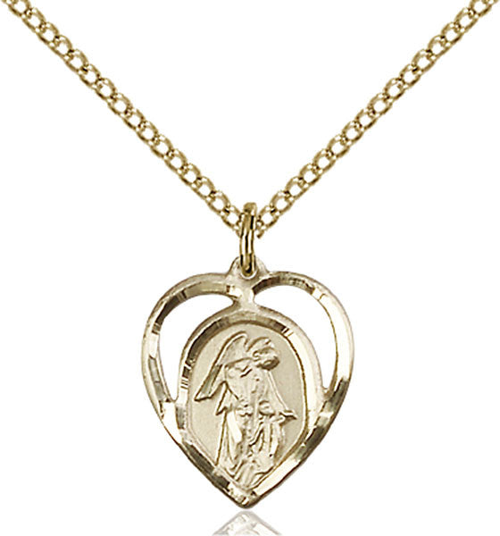 Gold Filled Guardian Angel Pendant